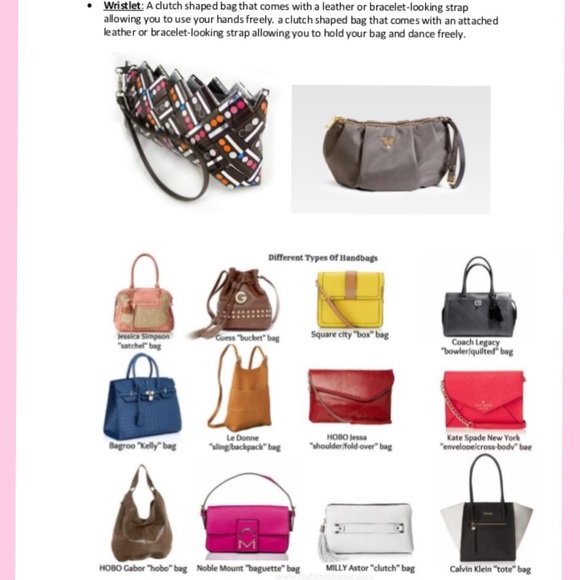 Bags Visual Bag Dictionary Poshmark